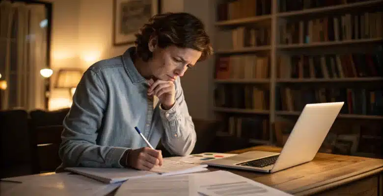 personne qui réfléchit