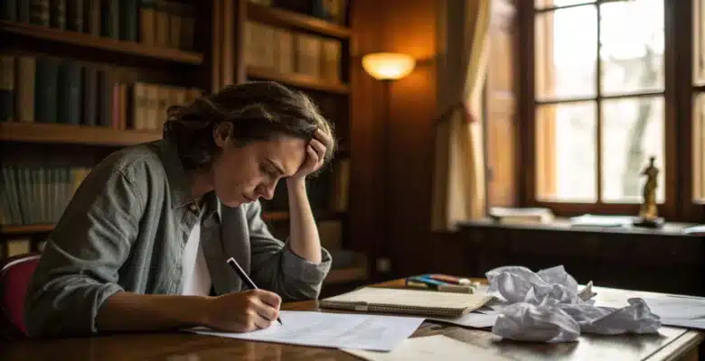 personne qui réfléchit