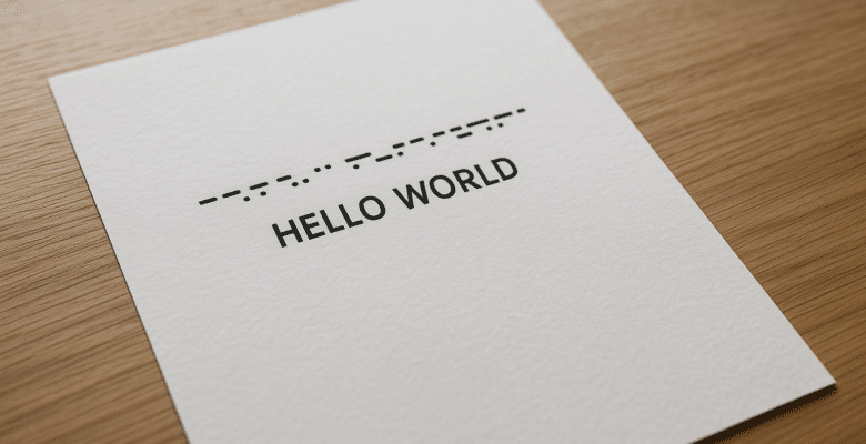 phrase en morse avec traducti&ccedil;n en dessous